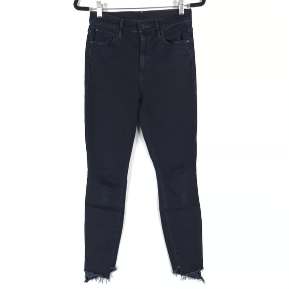 Mother High Waisted Stunner Zip Two Fray Looker Ankle Jeans in Last Call Size 30 - Picture 1 of 14
